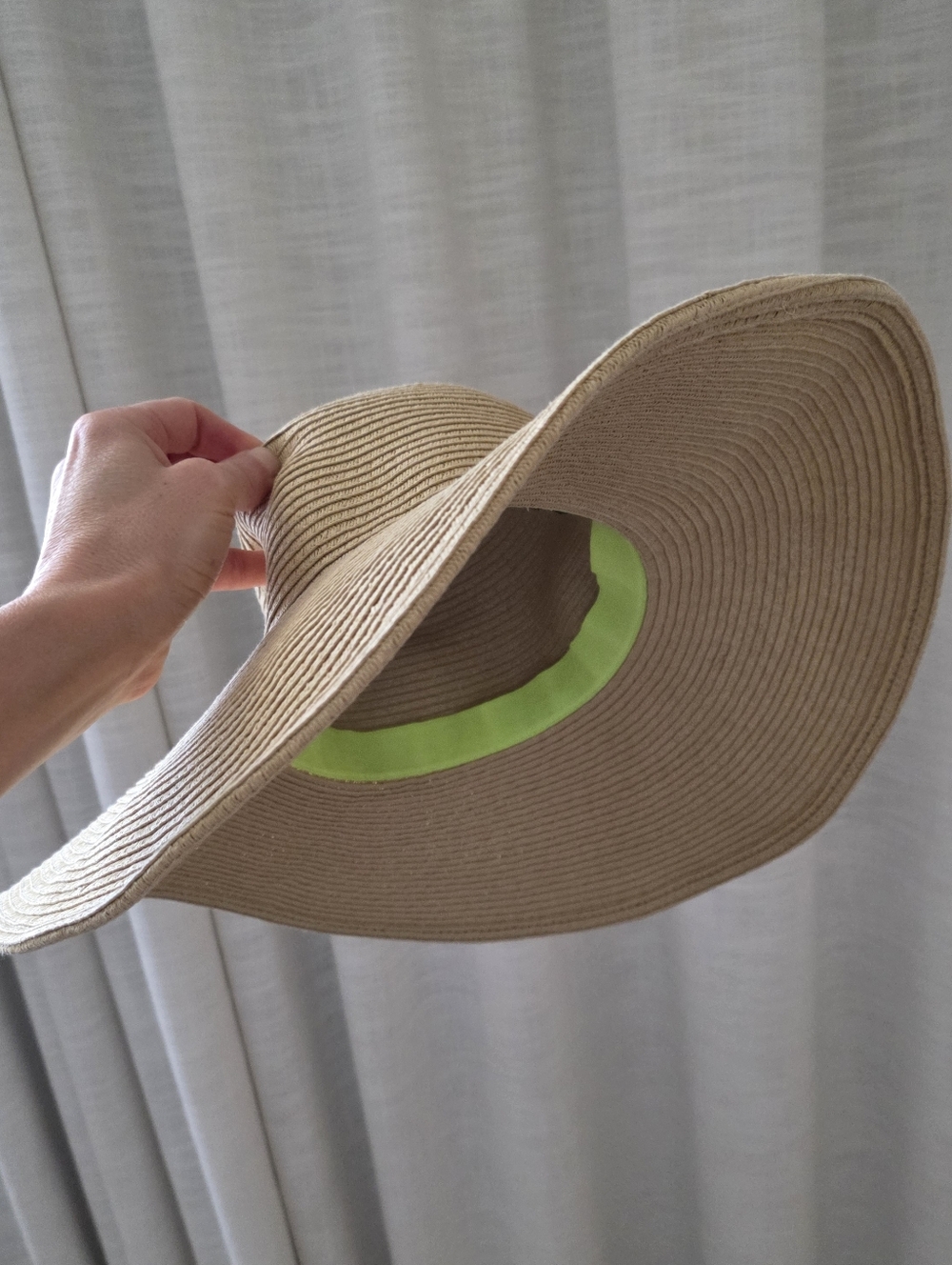 J. Crew Wide-Brim Straw Sun Hat in Cream